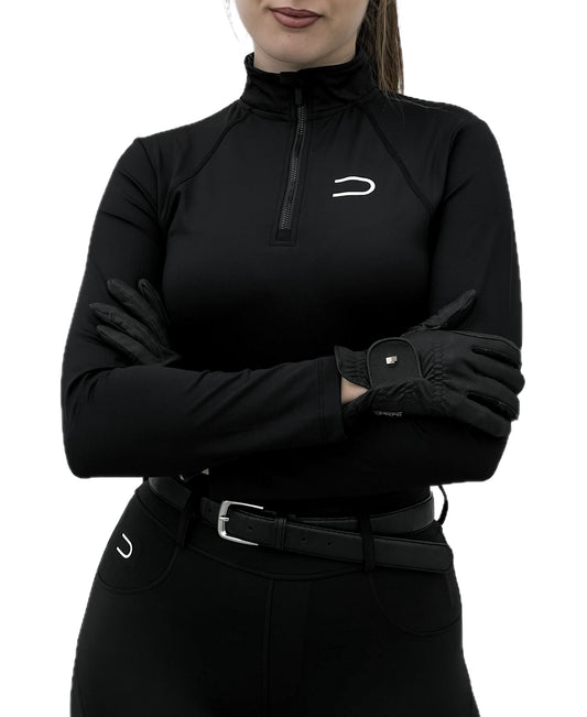 Front-zip base layer